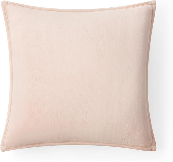 UGG Coco 2-Pack Decorative Pillows - Soft & Plush Throw Pillow Inserts with Throw Pillow Covers - Perfect for Sofa, Bed, Living Room Decor or Home Decor, 20" x 20", Pink Himalayan Salt