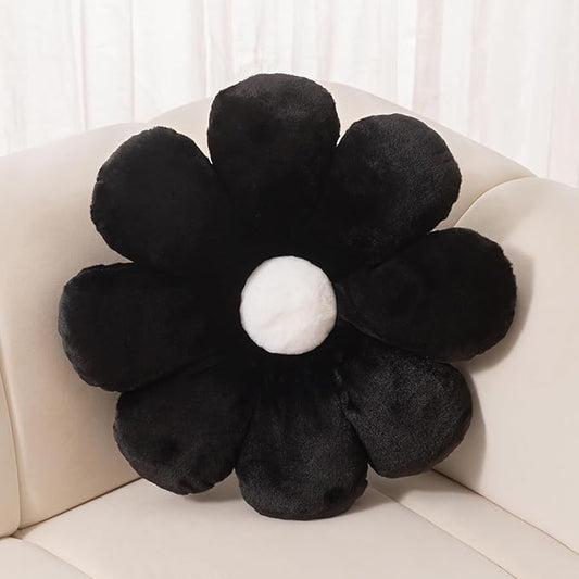 FIONOUT Flower Pillow Decorative Throw Pillows Super Soft Daisy Pillow, Flower Floor Pillow Seating Custion for Reading Pillow and Room Decorative Pillow (65CM/25.5inch)
