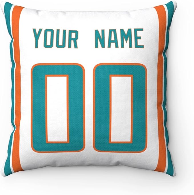 ANTKING Throw Pillow Miami Custom Any Name and Number for Men Women Boy Gift