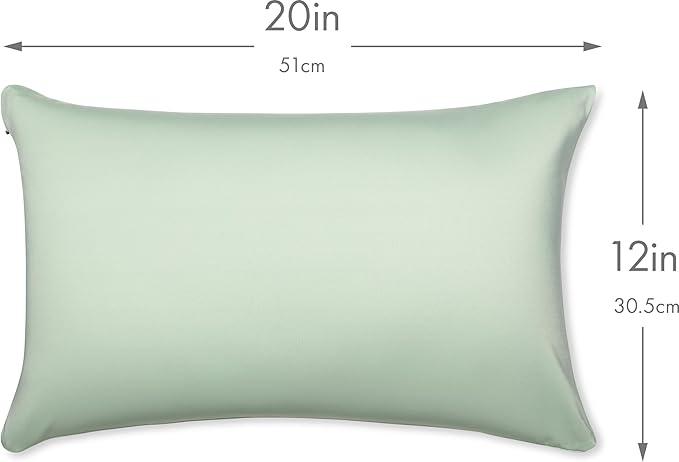 PILLOWY 12"x20" Throw Pillowcases (Cover Only) - 85/15 Nylon, Spandex - Luxurious, Silky, Stretchy & Soft - 1Pcs Solid Color - A Perfect Choice for Couch Chairs Sofa Bed Adult/Kids Bedroom, Cadet Grey