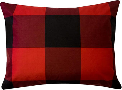 Twin XL Comforter Set with Sheets - 5-Piece Bedding Collection - 1 Comforter, 1 Fitted Sheet, 1 Flat, 2 Pillowcases - Deep Pocket - Soft & Premium Quality - All Seasons, Buffalo Plaid Burgundy/Black
