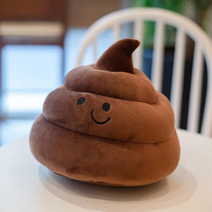 Lovely Plush Simulation Poop, Spoof Gifts, 3D Funny Decoration Pillow (10in, Brown)