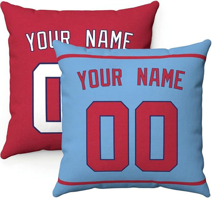 ANTKING Throw Pillow 2 Packs Personalized Custom Any Name and Number for Men Women Boy Gift