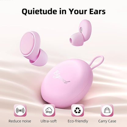 45dB Ear Plugs for Sleeping Noise Cancelling, Noise Reduction Earplugs for Sleep, Snoring, Reusable Noise Cancelling Ear Plugs for Concerts, Work, Airplane, Silicone Sleep Earplugs with 8 Tips Pink