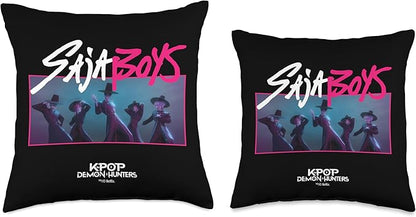 Kpop Demon Hunters Saja Boys Officially Licensed Throw Pillow
