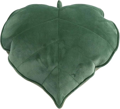 Cyprinus Carpio 3D Leaf Shape Household Pillow Cushion Sofa Lumbar Pillow Household Throw Pillow Decoration 20 * 20 Inch (Green)