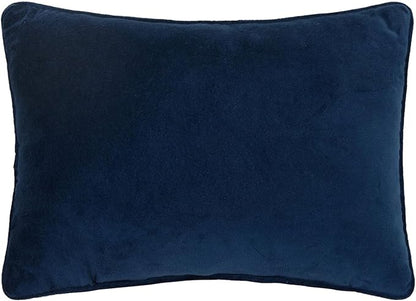 Peking Handicraft Sassy and Classy 14" x 10" Embroidered Needlepoint Throw Pillow, Blue/White/Pink