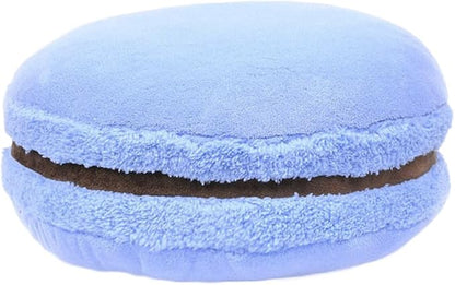ChezMax Macaron Pillow Plush Back Bolster Cushion Microbead Throw Pillow Case Round Seat Cushion Home Decor Pillow for Sofa Bedroom Office Dormitory Car 14.5" Light Blue
