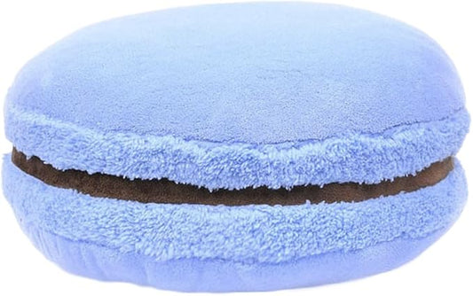 ChezMax Macaron Pillow Plush Back Bolster Cushion Microbead Throw Pillow Case Round Seat Cushion Home Decor Pillow for Sofa Bedroom Office Dormitory Car 14.5" Light Blue