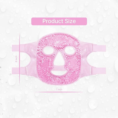 ZNÖCUETÖD Face Ice Mask Facial Ice Packs Gel Hot Cold Compress for Post Oral, Dental, Nose,Facelift Plastic Cosmetic & Laser Surgery Recovery Puffiness Swelling Dark Circles & Headaches Gift for Women