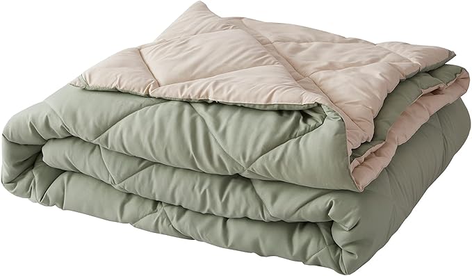 NexHome Twin Comforter Set - Sage Green Comforter Twin Size Bedding Set - Soft Down Alternative Comforter Bed Set 2 Pieces for Kids Boys Girls- 1 Comforter (68"x88") + 1 Pillow Sham (20"x26")