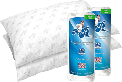 MyPillow Bedding Bed Pillows for Sleeping King Size, Set of 2, for Back, Stomach or Side Sleepers - My Pillow Classic [King, Firm]