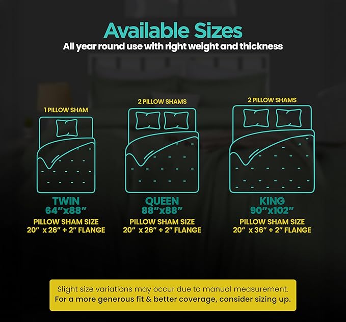 King Comforter Set 3 Piece Sage Green by Utopia Bedding, Comforters King Size, Bedding Comforters Sets, Down Alternative Soft Bed Set, 1 Comforter (90 x 102 inches) 2 Pillow Shams (20 x 36 inches)