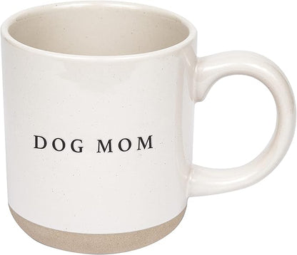 Sweet Water Decor Dog Mom Stoneware Coffee Mugs - 14Oz Cute Coffee Mugs for Hot and Cold Drinks - Dishwasher and Microwave Safe - Mothers Day Gift - Ideal for Tea and Espresso