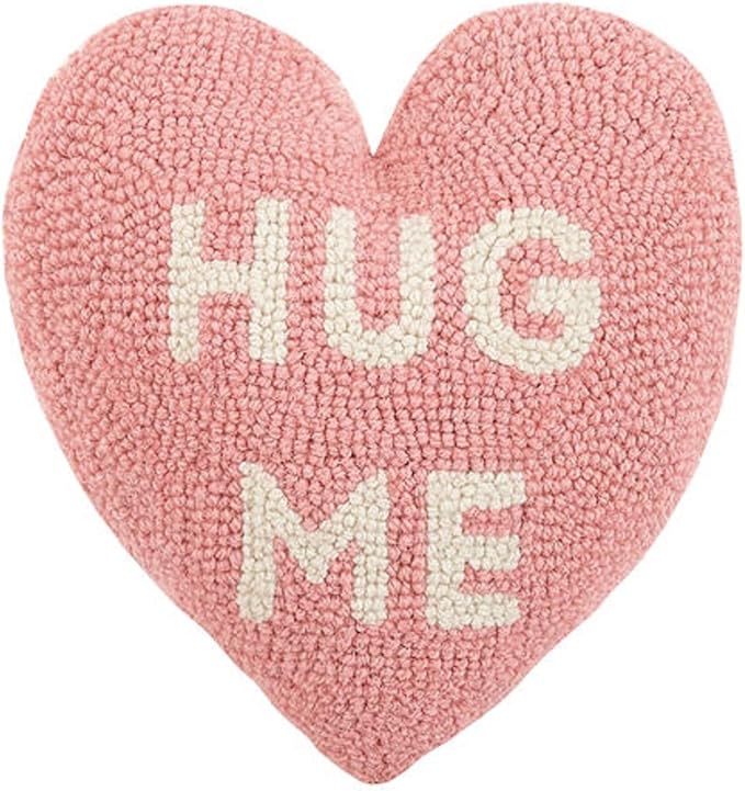 Peking Handicraft 30JES1588C10HT Hug Me Heart Shape Hook Pillow, 10-inch Length