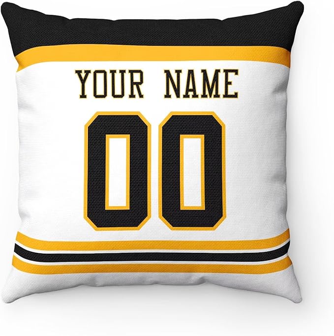 ANTKING Boston Throw Pillow Personalized Custom Any Name and Number for Men Women Boy Gifts