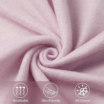 Kinlop Fleece Blanket Bulk 60 x 50 Inch Soft Lightweight Fleece Cozy Blanket Warm Throw Plush Pet Throw for Bed Couch Sofa Home Office Wedding Gifts Travel Camping(Taro Purple)
