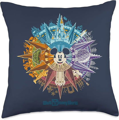 Walt Disney World 50th Anniversary Mickey Mouse Throw Pillow