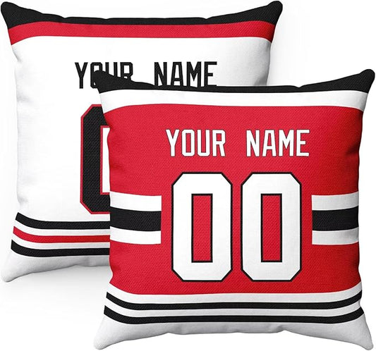 ANTKING Throw Pillow 2 Packs Personalized Custom Any Name Number for Men Women Boy Gifts