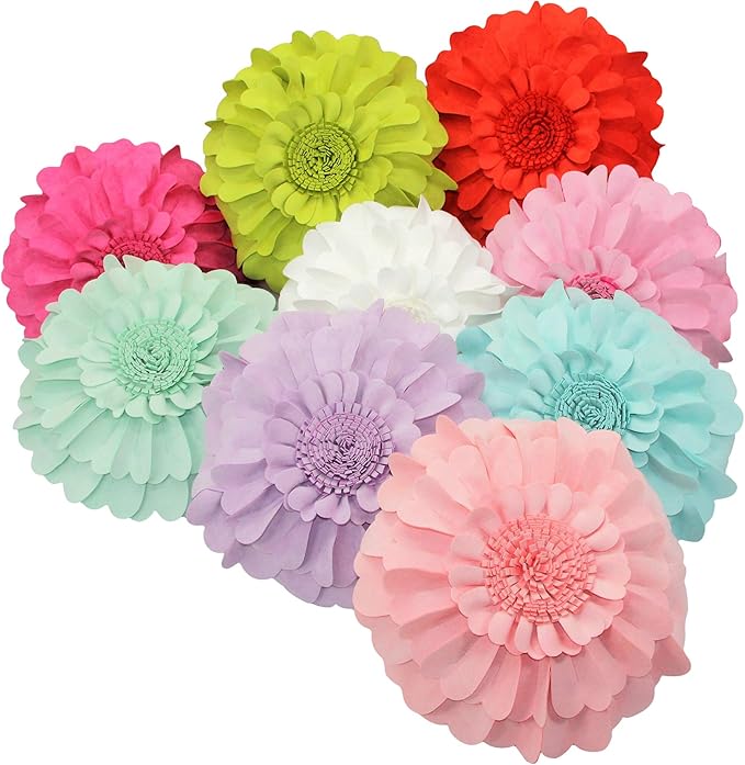 Contempo Lifestyles Flower Pillow – Decorative Pillow 3D Round Throw Pillows for Home Décor – Handmade Sweetheart Flower Pillow for Bed & Couch-Sunflower Pillow - 16 Inch Latte