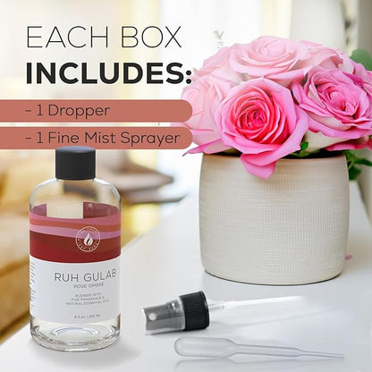Aroma Country Rose Garden Diffuser Oil - Luxury Essential Oils for Diffuser Refill & Air Freshener Room Spray - Long-Lasting & Natural Home Fragrance, Scented Oil for Diffusers (8.5 Fl. oz)
