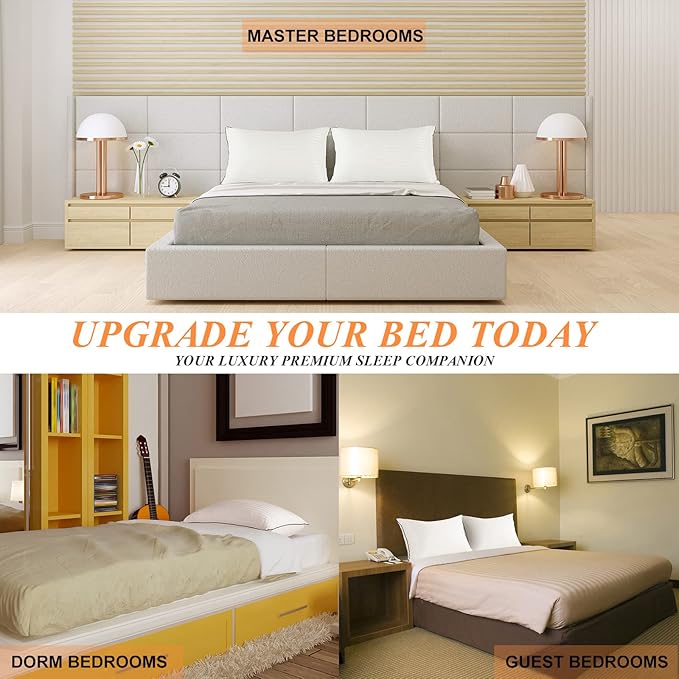 Bed Pillows for Sleeping, King Size Pillows Set of 2 Cooling Luxury Hotel Quality Pillow with Premium Soft Down Alternative Filling for Back, Stomach or Side Sleepers