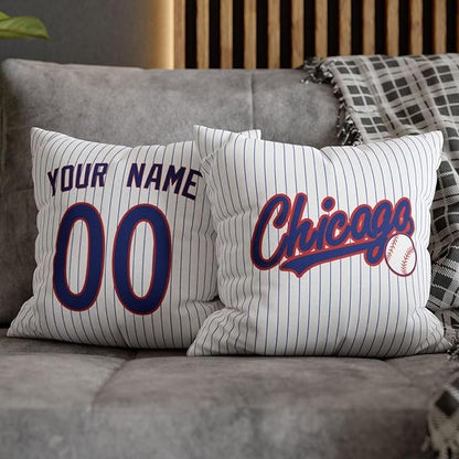 ANTKING Chicago C Throw Pillow Custom Name and Number for Men Women Boy Personalized Gift