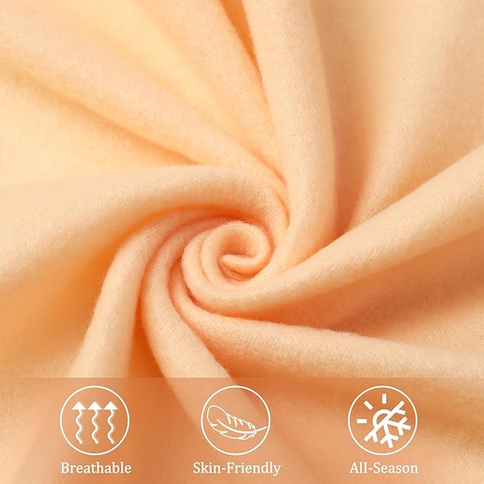 Kinlop Fleece Blanket Bulk 60 x 50 Inch Soft Lightweight Fleece Cozy Blanket Warm Throw Plush Pet Throw for Bed Couch Sofa Home Office Wedding Gifts Travel Camping (Earth Color)