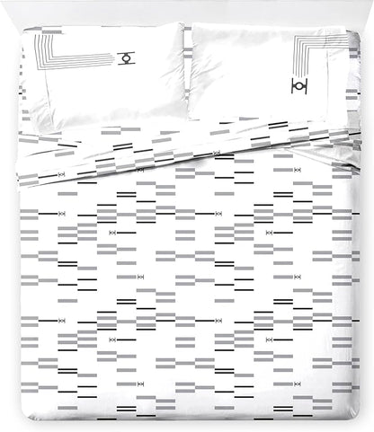 Jay Franco Comforter Set Includes Sheets and Pillow Covers - Soft and Cozy Bed Set for Stylish Room Decor, White - Star Wars, 7 Piece Queen Bedding