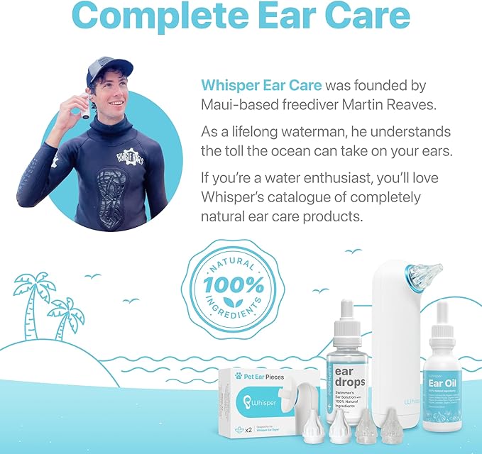 Whisper Ear Plugs (28 pcs) | Soft Silicone | Reusable Silicone Ear Plugs for Swimming, Sleep, Travel, Noise & Snoring | Moldable Comfort Fit Wax Earplugs for Sleep | Waterproof Swim Ear Plugs Adults
