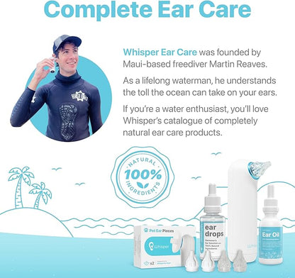Whisper Ear Plugs (28 pcs) | Soft Silicone | Reusable Silicone Ear Plugs for Swimming, Sleep, Travel, Noise & Snoring | Moldable Comfort Fit Wax Earplugs for Sleep | Waterproof Swim Ear Plugs Adults