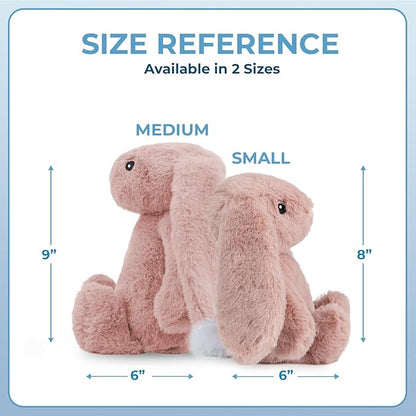 Best Pet Supplies Interactive Squeaky Dog Chew Toy, Ideal Dog Toys for Chewers, Small, Medium & Large Dogs, and Fetch Lovers - Bunny (Mauve), Small