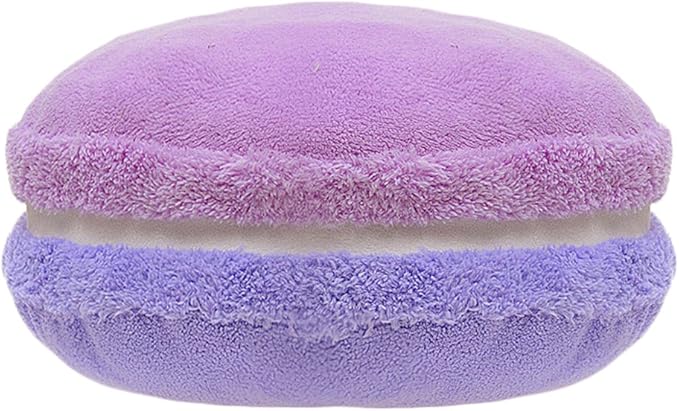 ChezMax Macaron Pillow Plush Back Bolster Cushion Microbead Throw Pillow Case Round Seat Cushion Home Decor Pillow for Sofa Bedroom Office Dormitory Car 14.5" Gradient Purple