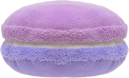 ChezMax Macaron Pillow Plush Back Bolster Cushion Microbead Throw Pillow Case Round Seat Cushion Home Decor Pillow for Sofa Bedroom Office Dormitory Car 14.5" Gradient Purple