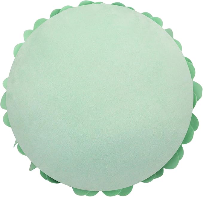 Contempo Lifestyles Flower Pillow – Decorative Pillow 3D Round Throw Pillows for Home Décor – Handmade Sweetheart Flower Pillow for Bed & Couch-Sunflower Pillow - 13 Inch Mint