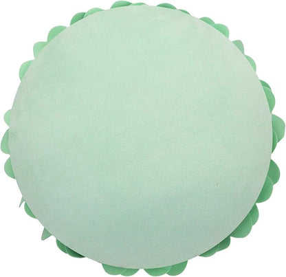 Contempo Lifestyles Flower Pillow – Decorative Pillow 3D Round Throw Pillows for Home Décor – Handmade Sweetheart Flower Pillow for Bed & Couch-Sunflower Pillow - 13 Inch Mint