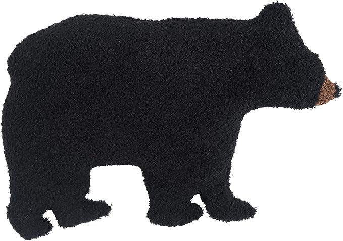 C&F Home Cute Black Bear Shaped Accent Pillow 11" x 18" All Seasons Summer Winter Autumn Fall Harvest Rustic Home Living Room Lodge Cabin Lakehouse Sofa Couch Chair Bed Bedroom Decor Decoration 11" x