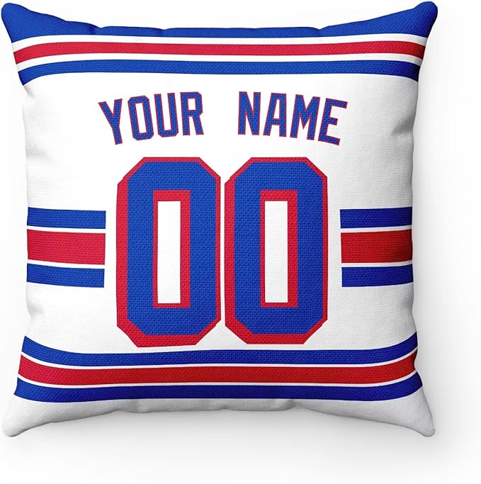 ANTKING New York R Throw Pillow Personalized Custom Any Name and Number for Men Women Boy Gifts