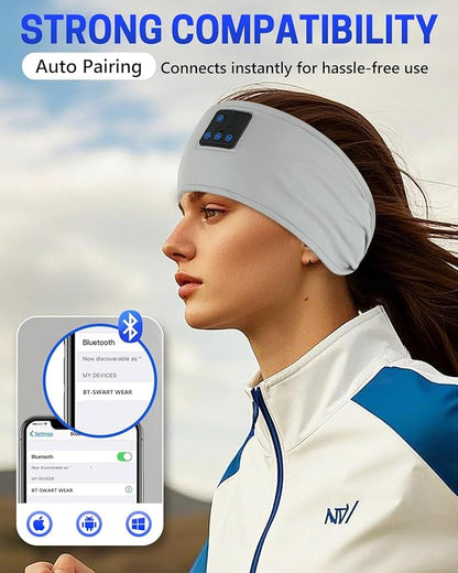GNEGNI Sleep Headphones Bluetooth 5.4 Headband Wireless Ultra-Thin HD Stereo Speakers Headband Earphone, Unique Gifts for Women Men Sports Workout Yoga Travel Meditation