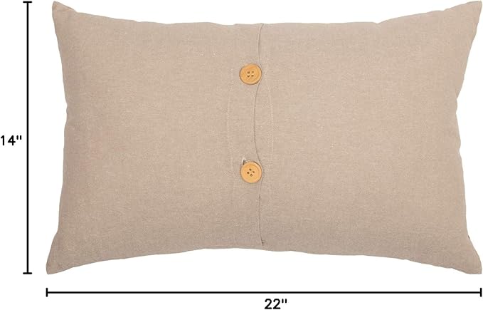 VHC Brands Sawyer Mill™ Red Farmhouse Living Throw Pillow for Couch Chair Sofa Bed 14x22