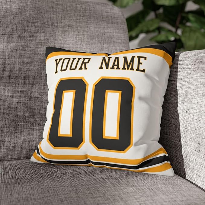 ANTKING Boston Throw Pillow Personalized Custom Any Name and Number for Men Women Boy Gifts