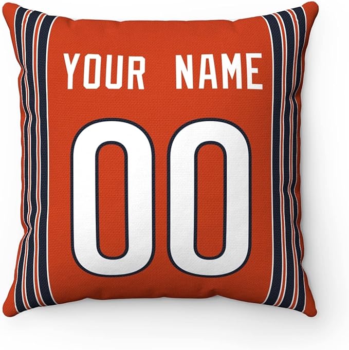 ANTKING Throw Pillow Chicago Custom Any Name and Number for Men Women Boy Gift