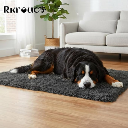 Pets Bed Blanket Dogs Reversible Soft Dog Throw Blankets Cats Mat Sleeper Fuzzy Pet Couch Covers Washable Cat Puppy Cover for Beds Car Sofa Travel Double Sided Furniture Protection (Dark Gray,L)