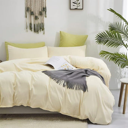 Cottonight Ivory White Comforter Set California King Beige Bedding Comforter Set Cal King Off White Solid Blanket Quilts Modern Soft Breathable 3 Piece Women Men Bedding Set