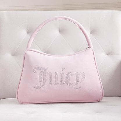 Juicy Couture Purse Shaped 10" x 16" Decorative Pillow, Light Pink