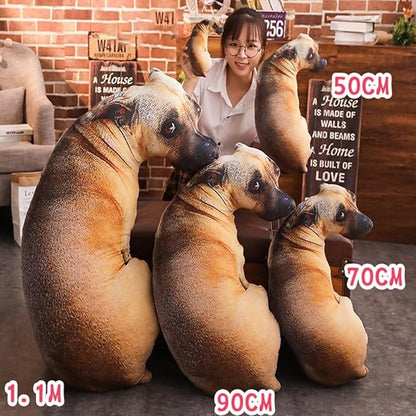 Dog Pillow 3D Simulation Dog Shaped Pillow, 35.4" Funny Shiba Inu Dog Plush Pillow Dog Stuffed Animal Pillow Chair Cushion for Hoom Decor