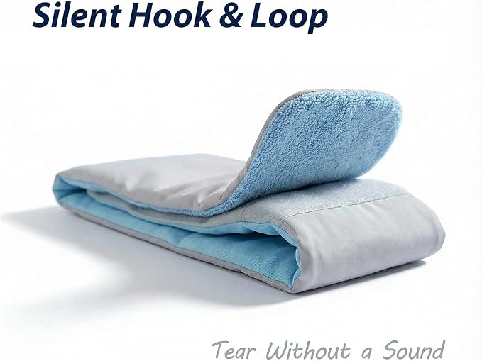 Deep Sleep Eye Mask 3.0 - Adjustable & Light-Blocking with Upgraded Silicone Seal, Dual-Sided Design(Ice-Silk & Wood Fiber), Zero-Pressure & Ultra-Soft for Side Sleepers and Travel (Gray)