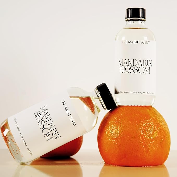 The Magic Scent Mandarin Blossom Diffuser Oil - Hotel & Home Luxury Scents Inspired by The Maldives - Diffuser Oil Scents for Home Designed for Use in All Diffusers - 4 fl oz, 120 mL