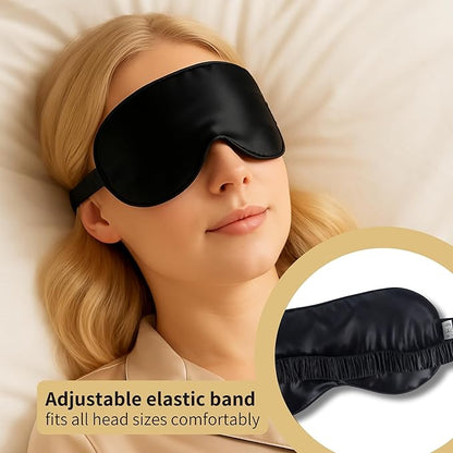 Silk Sleep Mask for Women & Men – 100% Mulberry Silk Eye Mask for Sleeping, Soft & Light Blocking for Deep, Restorative Sleep – by LUNARA