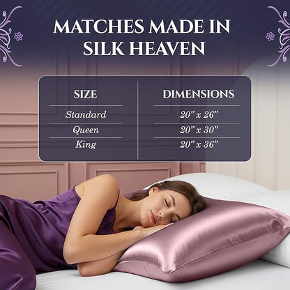 DECOLURE 100% Pure Mulberry Silk Pillow Case Queen Size – Highest Grade 30 Momme 6A+, Luxuriously Soft & Cooling Silk Pillowcase for Hair & Skin, Hypoallergenic, Breathable, Hidden Zipper (Coral)